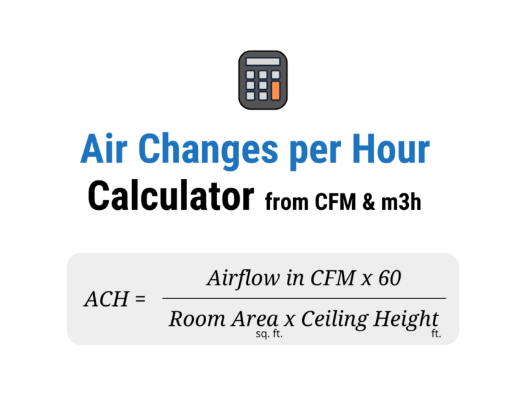 Acph Test Calculation Air Changes per Hour Calculator (ACH/ACPH)